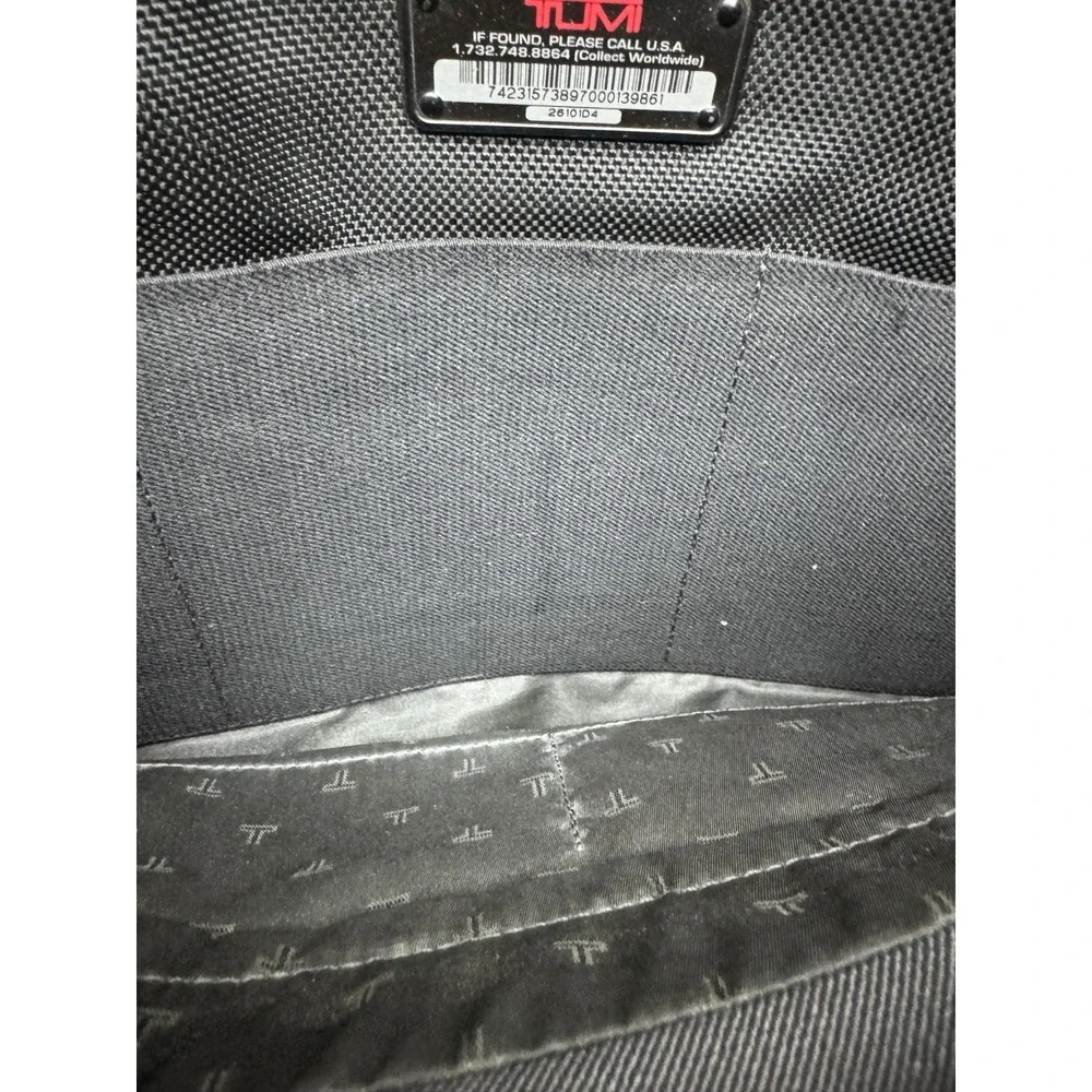 Tumi Nylon Laptop Briefcase Crossbody Messenger‎ Bag Black 26101D4